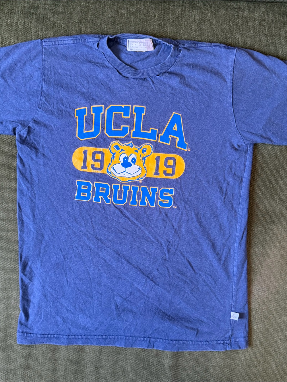 UCLA Blue Graphic Tee with Yellow Accents